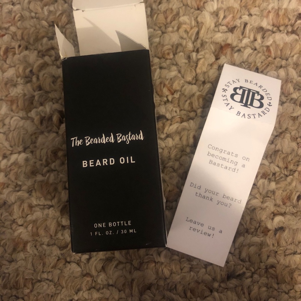 Bearded bastard beard oil